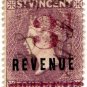 (I.B) St Vincent Revenue : Duty Stamp 3d on 4d OP