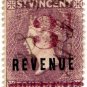 (I.B) St Vincent Revenue : Duty Stamp 3d on 4d OP