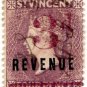 (I.B) St Vincent Revenue : Duty Stamp 3d on 4d OP