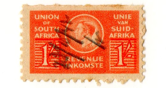 (I.B) South Africa Revenue : Duty Stamp 1/-