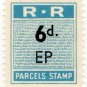 (I.B) Rhodesia Railways : Parcels Stamp 6d