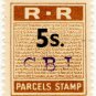 (I.B) Rhodesia Railways : Parcels Stamp 5/-