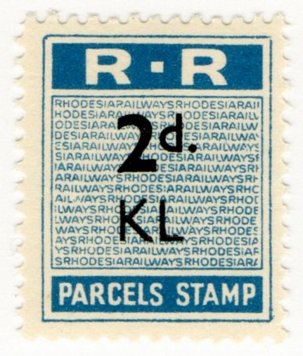 (I.B) Rhodesia Railways : Parcels Stamp 2d