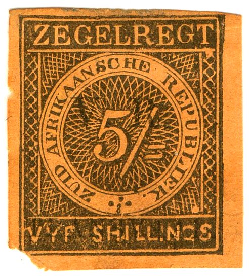 (I.B) Transvaal Revenue : Duty 5/- (VR TRANSVAAL)