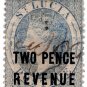 (I.B) St Lucia Revenue : Duty Stamp 2d