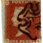 (I.B) QV : SG 8 - Unplated 1d Red (Maltese Cross)