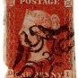 (I.B) QV : SG 8 - Unplated 1d Red ( No 3 Maltese Cross)