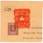 (I.B) Malaya States Revenue : Malacca Impressed Duty 25c