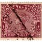 (I.B) Jamaica Telegraphs : 1/- Purple-Brown (1879)