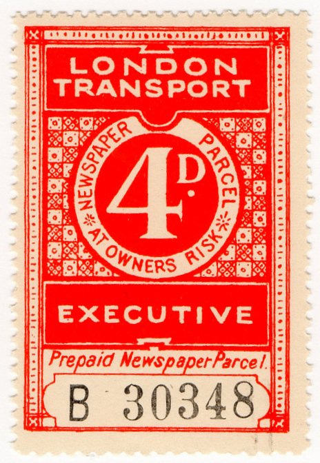 (I.B) London Transport Executive : Railway Newspapers 4d