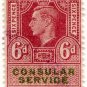 (I.B) George VI Revenue : Consular Service 6d