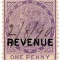 (I.B) Dominica Revenue : Duty Stamp 1d