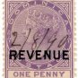 (I.B) Dominica Revenue : Duty Stamp 1d