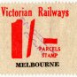 (I.B) Australia - Victoria Railways : Parcels 1/-