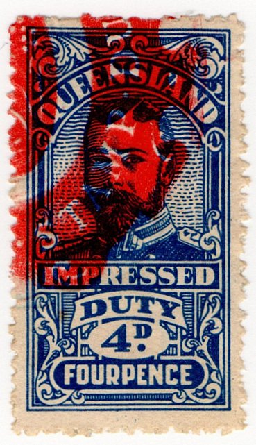 (I.B) Australia - Queensland Revenue : Impressed Duty 4d