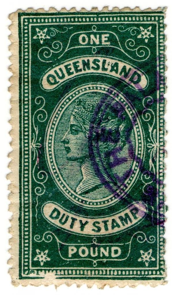 (I.B) Australia  Queensland Revenue  Stamp Duty £1