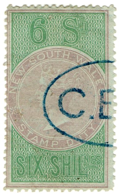 (I.B) Australia - NSW Revenue : Stamp Duty 6/-