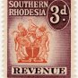 (I.B) Southern Rhodesia Revenue : Duty Stamp 3d