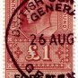 (I.B) George VI Revenue : Foreign Service £1 (Geneva)