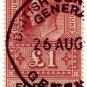 (I.B) George VI Revenue : Foreign Service &Acirc;&pound;1 (Geneva)