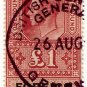 (I.B) George VI Revenue : Foreign Service &Acirc;&pound;1 (Geneva)
