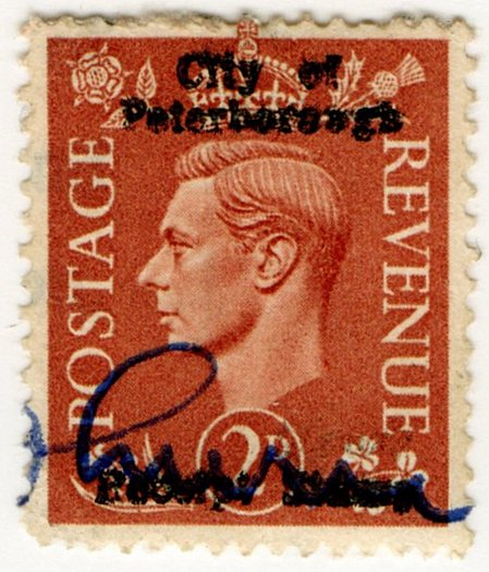 (I.B) George VI Commercial Overprint : City of Peterborough