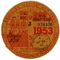 (I.B) GB Revenue : Car Tax Disc (BSA Motorcycle 1953)