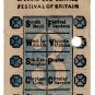 (I.B) Festival of Britain 1951 : Special Festival Bus Ticket 3d