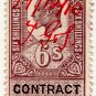 (I.B) Edward VII Revenue : Contract Note 6/- (1910)