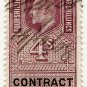 (I.B) Edward VII Revenue : Contract Note 4/- (1902)