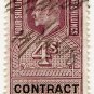 (I.B) Edward VII Revenue : Contract Note 4/- (1902)