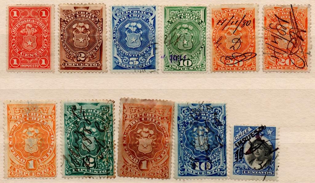 (I.B) Chile Revenue : Duty Stamp Collection