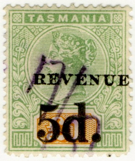 (I.B) Australia - Tasmania Revenue : Stamp Duty 5d on &Acirc;&pound;1