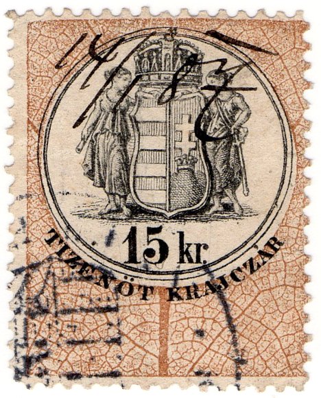 (I.B) Austria/Hungary Revenue : Stempelmarke 15 kr