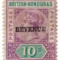 (I.B) British Honduras Revenue : Duty 10c ("BEVENUE" error)