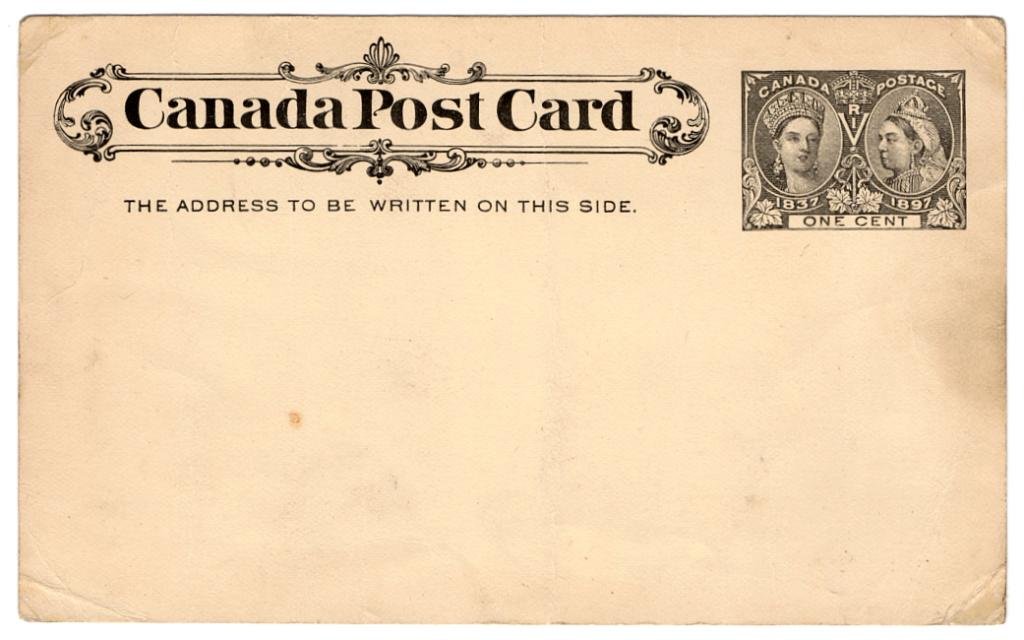 (I.B) Canada Postal : Postcard 1c
