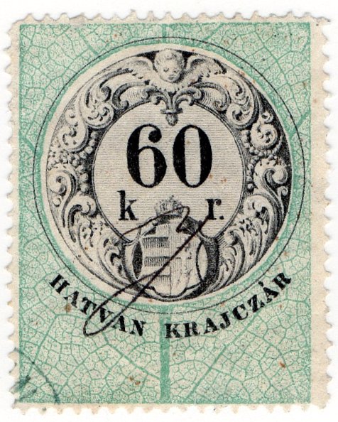 (I.B) Austria/Hungary Revenue : Stempelmarke 60 kr
