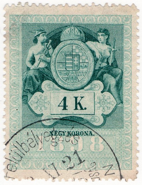 (I.B) Austria/Hungary Revenue : Stempelmarke 4K