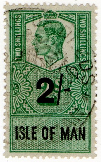 (I.B) George VI Revenue : Isle of Man 2/-