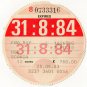 (I.B) GB Revenue : Car Tax Disc (Scania HGV 1984)
