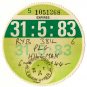 (I.B) GB Revenue : Car Tax Disc (Hillman 1983)