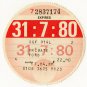 (I.B) GB Revenue : Car Tax Disc (Ford 1980)