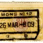 (I.B) Belgium Railways : Parcels 80c (Mons 1909)