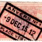 (I.B) Belgium Railways : Parcels 50c (Anvers 1912)
