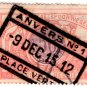 (I.B) Belgium Railways : Parcels 50c (Anvers 1912)