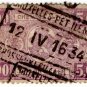 (I.B) Belgium Railways : Parcels 5 Fr (Bruxelles 1934)