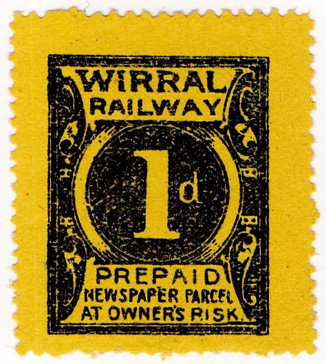 (I.B) Wirral Railway : Newspapers 1d