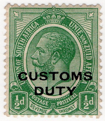 (I.B) South Africa Revenue : Customs Duty &Acirc;&frac12;d