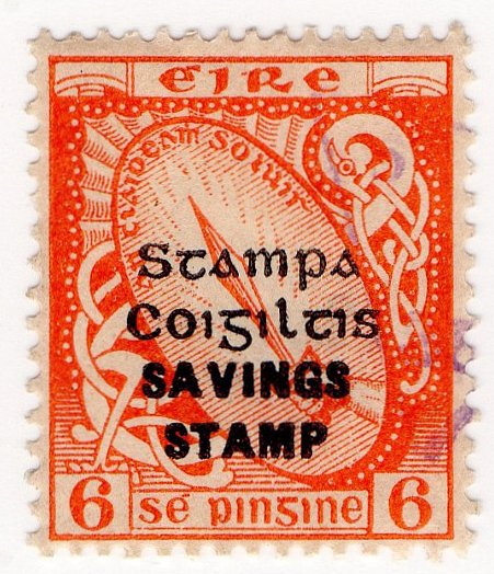 (I.B) Ireland Revenue : Savings Stamp 6d