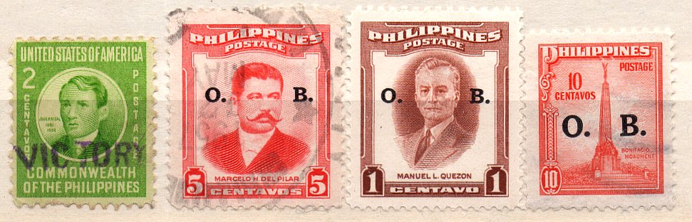 (I.B) Philippines Postal : Overprints Collection